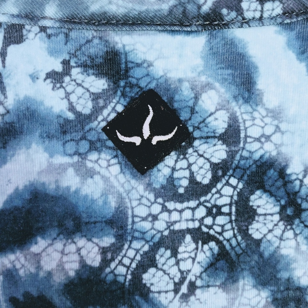 PrAna Active Wear Blue Print Top SMALL - Picture 3 of 7
